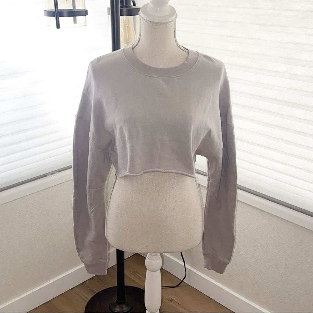 ALO Yoga Washed Extreme Cropped Pullover - Picture 4 of 10